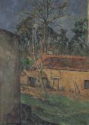 Paul Cezanne Farm Coutyard in Auvers Germany oil painting artist